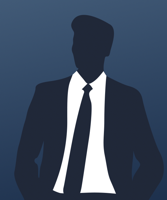 Graphic Illustration of a gentleman in a suit and tie